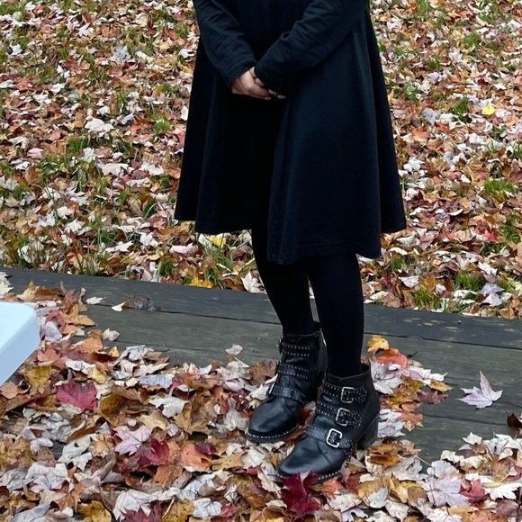 Paul Green Black Leather Ankle Boots Boot Size 6 - Picture 15 of 15